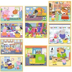 PUZZLE ŚWINKA PEPPA Z PRZYJACIÓŁMI UKŁADANKA 10w1 329 EL. 90383 TREFL