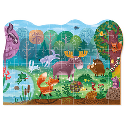 PUZZLE WONDER FOREST ANIMALS ZWIERZĘTA LEŚNE 60 ELEMENTÓW UKŁADANKA DODO