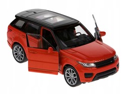 RANGE ROVER SPORT CZERWONY METALOWY MODEL SAMOCHODZIK KOLEKCJONERSKI WELLY