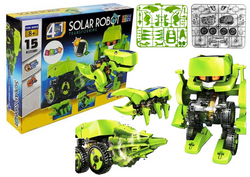 ROBOT SOLARNY 4w1 ZESTAW EDUKACYJNY NAUKOWY DINOZAUR TYRANOZAUR REX OWAD