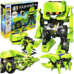 ROBOT SOLARNY 4w1 ZESTAW EDUKACYJNY NAUKOWY DINOZAUR TYRANOZAUR REX OWAD