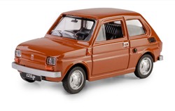 SAMOCHÓD FIAT 126p MALUCH KOLEKCJA PRL MODEL METALOWY 1:43 BRĄZOWY