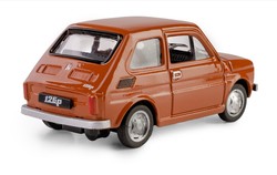 SAMOCHÓD FIAT 126p MALUCH KOLEKCJA PRL MODEL METALOWY 1:43 BRĄZOWY