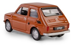 SAMOCHÓD FIAT 126p MALUCH KOLEKCJA PRL MODEL METALOWY 1:43 BRĄZOWY