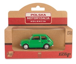 SAMOCHÓD FIAT 126p MALUCH KOLEKCJA PRL MODEL METALOWY 1:43 ZIELONY