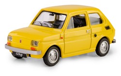 SAMOCHÓD FIAT 126p MALUCH KOLEKCJA PRL MODEL METALOWY 1:43 ŻÓŁTY