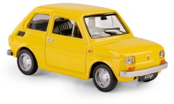 SAMOCHÓD FIAT 126p MALUCH KOLEKCJA PRL MODEL METALOWY 1:43 ŻÓŁTY