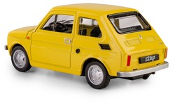 SAMOCHÓD FIAT 126p MALUCH KOLEKCJA PRL MODEL METALOWY 1:43 ŻÓŁTY