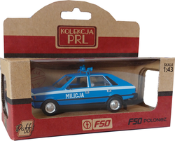 SAMOCHÓD FSO POLONEZ 1500 BOREWICZ MILICJA PRL METAL 1:43