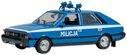 SAMOCHÓD FSO POLONEZ 1500 BOREWICZ MILICJA PRL METAL 1:43