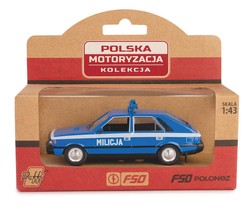 SAMOCHÓD FSO POLONEZ 1500 BOREWICZ MILICJA PRL METAL 1:43