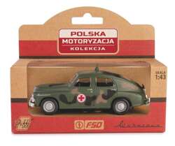 SAMOCHÓD WARSZAWA M-20 POGOTOWIE WOJSKOWE KOLEKCJA PRL MODEL 1:43