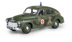 SAMOCHÓD WARSZAWA M-20 POGOTOWIE WOJSKOWE KOLEKCJA PRL MODEL 1:43