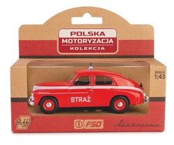 SAMOCHÓD WARSZAWA M-20 STRAŻ KOLEKCJA PRL MODEL 1:43