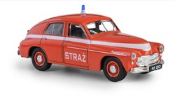 SAMOCHÓD WARSZAWA M-20 STRAŻ KOLEKCJA PRL MODEL 1:43