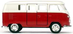 SAMOCHÓD WELLY 1:34 1963 VOLKSWAGEN T1 BUS RED