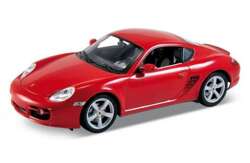 SAMOCHÓD WELLY 1:34 PORSCHE CAYMAN S CZERWONY