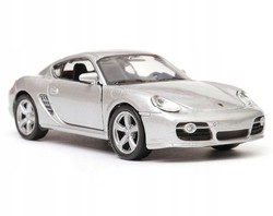 SAMOCHÓD WELLY 1:34 PORSCHE CAYMAN S SREBRNY