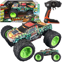 SAMOCHÓD ZDALNIE STEROWANY DUŻY DINO ATTAK TRUCK TERENOWY 4x4 PILOT RC USB