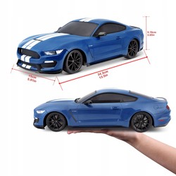 SAMOCHÓD ZDALNIE STEROWANY FORD SHELBY GT350 1:14 PILOT RC AUTO NIEBIESKIE