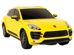 SAMOCHÓD ZDALNIE STEROWANY R/C PORSCHE MACAN TURBO 1:24 ŻÓŁTY RASTAR