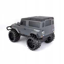 SAMOCHÓD ZDALNIE STEROWANY TERENOWY LAND ROVER DEFENDER 1:16 SZARY PILOT RC