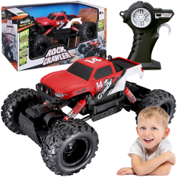 SAMOCHÓD ZDALNIE STEROWANY TERENOWY ROCK CRAWLER CZERWONY PILOT RC AUTO 