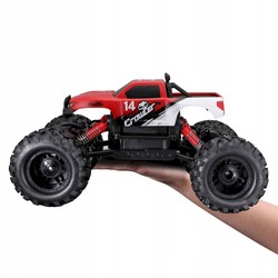 SAMOCHÓD ZDALNIE STEROWANY TERENOWY ROCK CRAWLER CZERWONY PILOT RC AUTO 