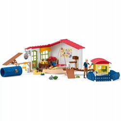 SCHLEICH 42607 FARM WORLD HOTEL DLA ZWIERZĄT Z AKCESORIAMI