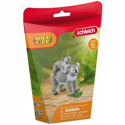 SCHLEICH MAMA KOALA Z MALUSZKIEM FIGURKA KOLEKCJONERSKA RĘCZNIE MALOWANA