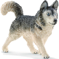 SCHLEICH PIESEK HUSKY FIGURKA KOLEKCJONERSKA RĘCZNIE MALOWANA