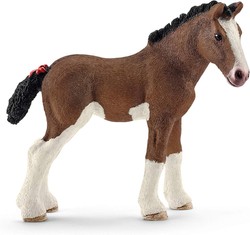 SCHLEICH ŹREBIĘ RASY CLYDESDALE KOŃ FIGURKA KOLEKCJONERSKA RĘCZNIE MALOWANA