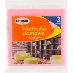 ŚCIERECZKI DOMOWE UNIWERSALNE MIĘKKIE TRWAŁE GROSIK 35x35cm 3 SZTUKI