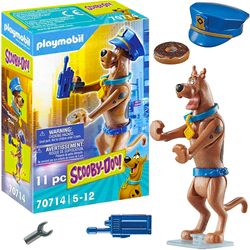 SCOOBY DOO PLAYMOBIL FIGURKA RUCHOMA PIES POLICJANT Z PODSTAWKĄ RADIO