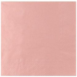 SERWETKI PAPIEROWE KWADRATOWE 33x33 RÓŻOWE METALIK ROSE GOLD 20 SZTUK