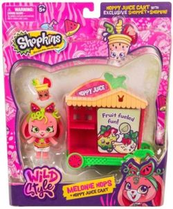 SHOPKINS WILD FIGURKA SHOPPET MELONIE HOPS + WÓZEK