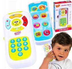 SMARTFON PILOT TELEFON EDUKACYJNY 2w1 NAUKA CYFEREK GRA MÓWI PL SMILY PLAY