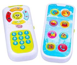 SMARTFON PILOT TELEFON EDUKACYJNY 2w1 NAUKA CYFEREK GRA MÓWI PL SMILY PLAY