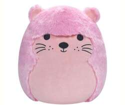 SQUISHMALLOWS FUZZAMALLOWS RÓŻOWY KOTEK ANU WŁOCHATA MASKOTKA PLUSZAK 30 cm