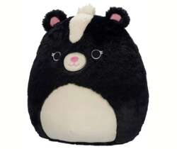 SQUISHMALLOWS FUZZAMALLOWS SKUNKS SELMA WŁOCHATA MASKOTKA 30 cm