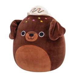 SQUISHMALLOWS MIĘKKA MASKOTKA PLUSZAK PRZYTULANKA PIESEK BROWNIE RICO 19 cm