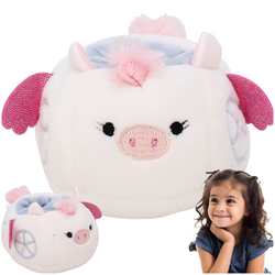 SQUISHMALLOWS SQUISHVILLE MIĘKKA MASKOTKA PLUSZAK PLUSZOWY POJAZD 6 cm