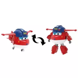 SUPER WINGS JETT DŹETEK ROBOT SAMOLOT Z BAJKI 2w1 FIGURKA TRANSFORMUJĄCA