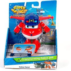 SUPER WINGS JETT DŹETEK ROBOT SAMOLOT Z BAJKI 2w1 FIGURKA TRANSFORMUJĄCA