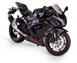 SUZUKI GSX-R1000R 2021 CZARNY MOTOCYKL MODEL METALOWY POJAZD 1:12