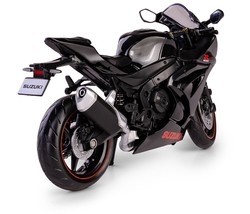 SUZUKI GSX-R1000R 2021 CZARNY MOTOCYKL MODEL METALOWY POJAZD 1:12