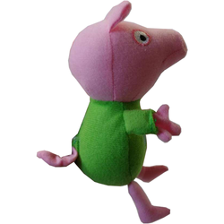 ŚWINKA PEPPA GEORGE MASKOTKA PLUSZAK 16CM UBRANKO Z DINOZAUREM