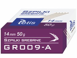 SZPILKI SREBRNE GR009-A 14 MM 50G - TETIS