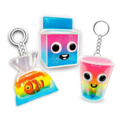 TAŚMA NANO CRAFTS BRELOCZKI KEYCHAIN SQUISHY KIT ZABAWKA KREATYWNA 26 EL.