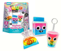 TAŚMA NANO CRAFTS BRELOCZKI KEYCHAIN SQUISHY KIT ZABAWKA KREATYWNA 26 EL.